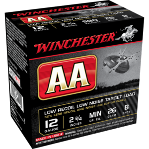 Winchester AA Target 12 ga 2-3/4" 2-1/2 dr 9/10 oz #8 - 25/ct