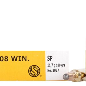 Sellier & Bellot Rifle Ammunition .308 Win 180 gr SP  - 20/box