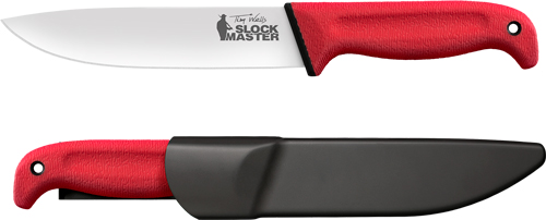 COLD STEEL SLOCK MASTER 6.75" - PLAIN EDGE BLADE RED TIM WELLS