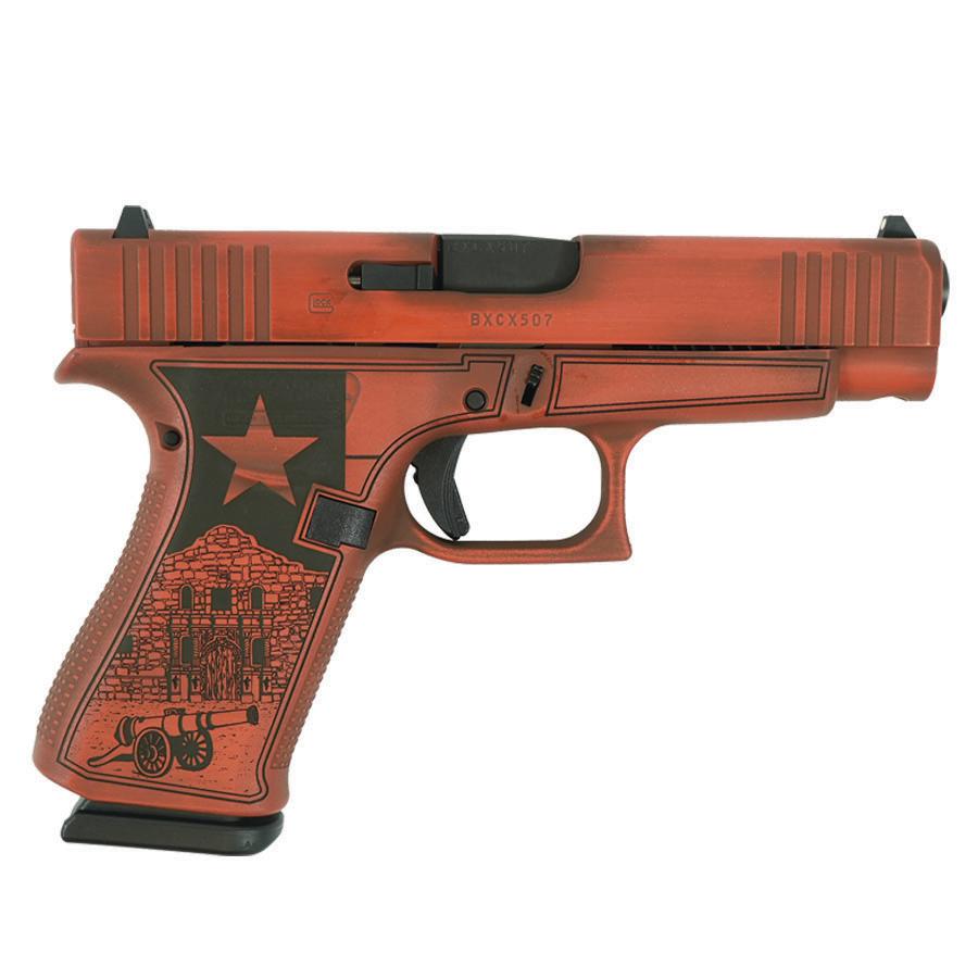 Glock 48 Custom "Texas Orange" Handgun 9mm Luger 10rd Magazines (2) 4.17" Barrel Austria