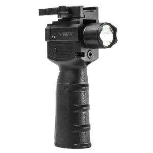 NcSTAR VISM Vertical Grip Weapon Light with Strobe FlashLight & Green Laser 300 Lumen Black