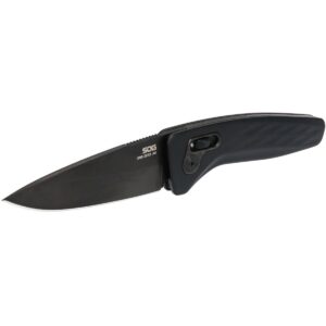 SOG Knives One Zero AU 3 1/10" Blade Black and Chrome