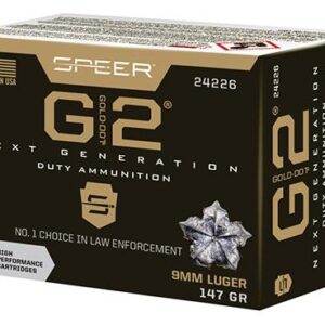 Speer Gold Dot Handgun Ammunition 9mm Luger 147gr G2 970 fps 20/ct