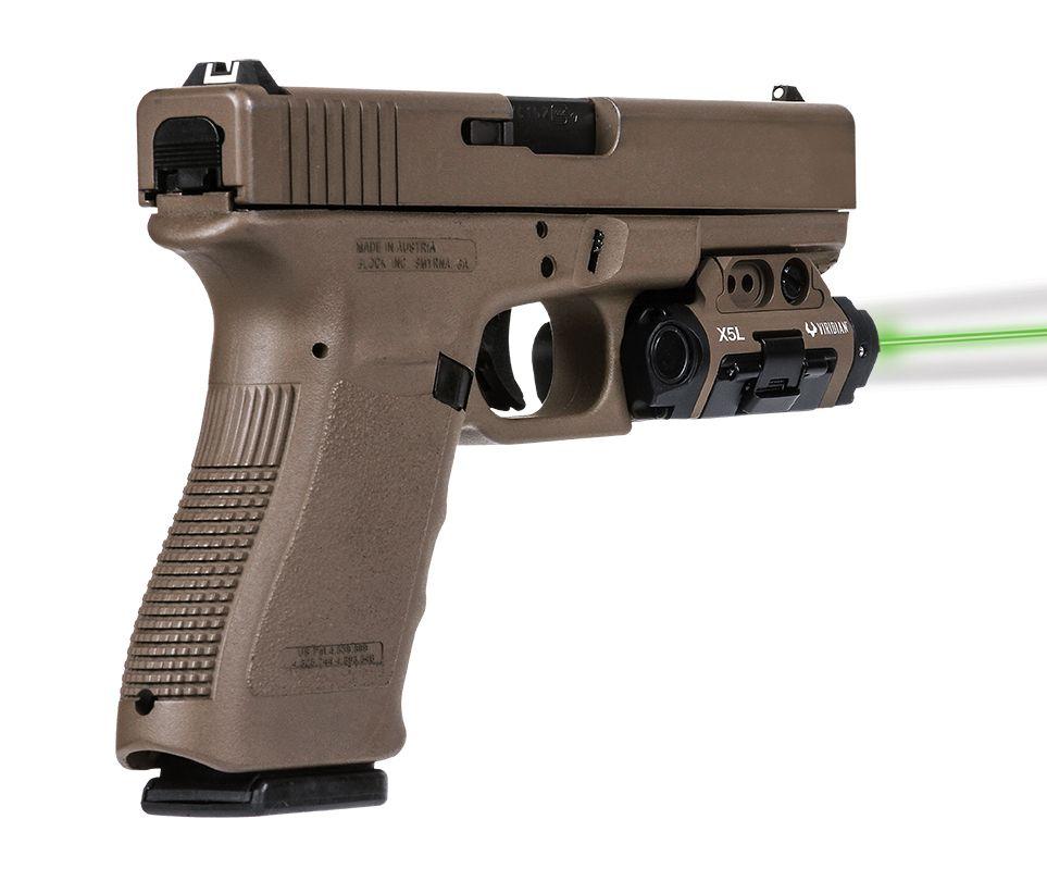 Viridian X5L-FDE Gen 3 Universal Mount Green Laser w/ Tactical Light MP Flat Dark Earth