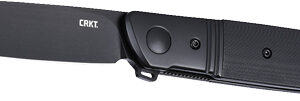 CRKT BAMBOOZLED 3.3" TANTO - ASSISTED BLACK/BLACK D2