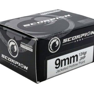 SCORPION 9MM LUGER - 124GR JHP 20RD 10BX/CS