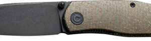CIVIVI KNIFE SOKOKE 3.35" - GREEN BURLAP MICARTA/BLACK