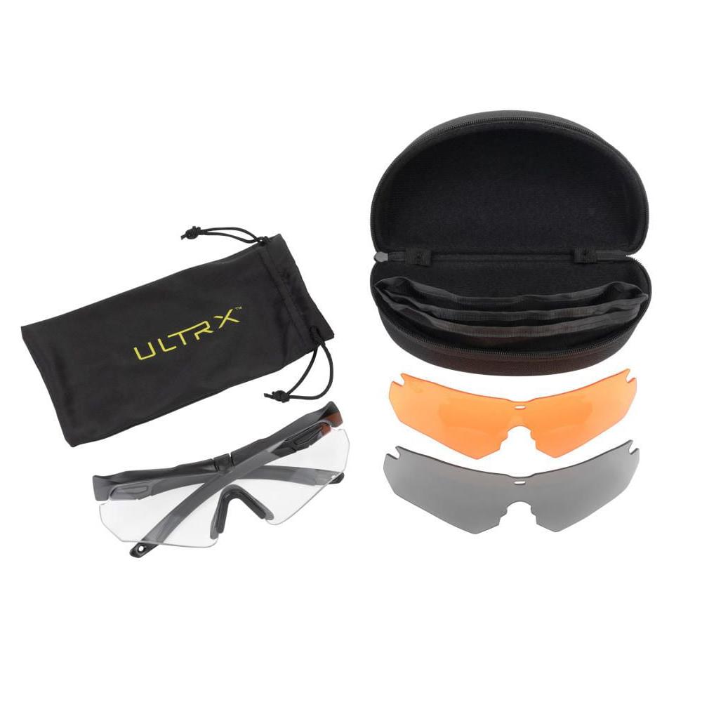 Allen ULTRX Admiral Safety Glasses Assorted Lenses 3/ct