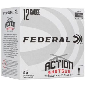 Federal Action Shotgun Truball Slug Shotshells 12ga 2-3/4" 438gr 1300 fps Slug 25/ct