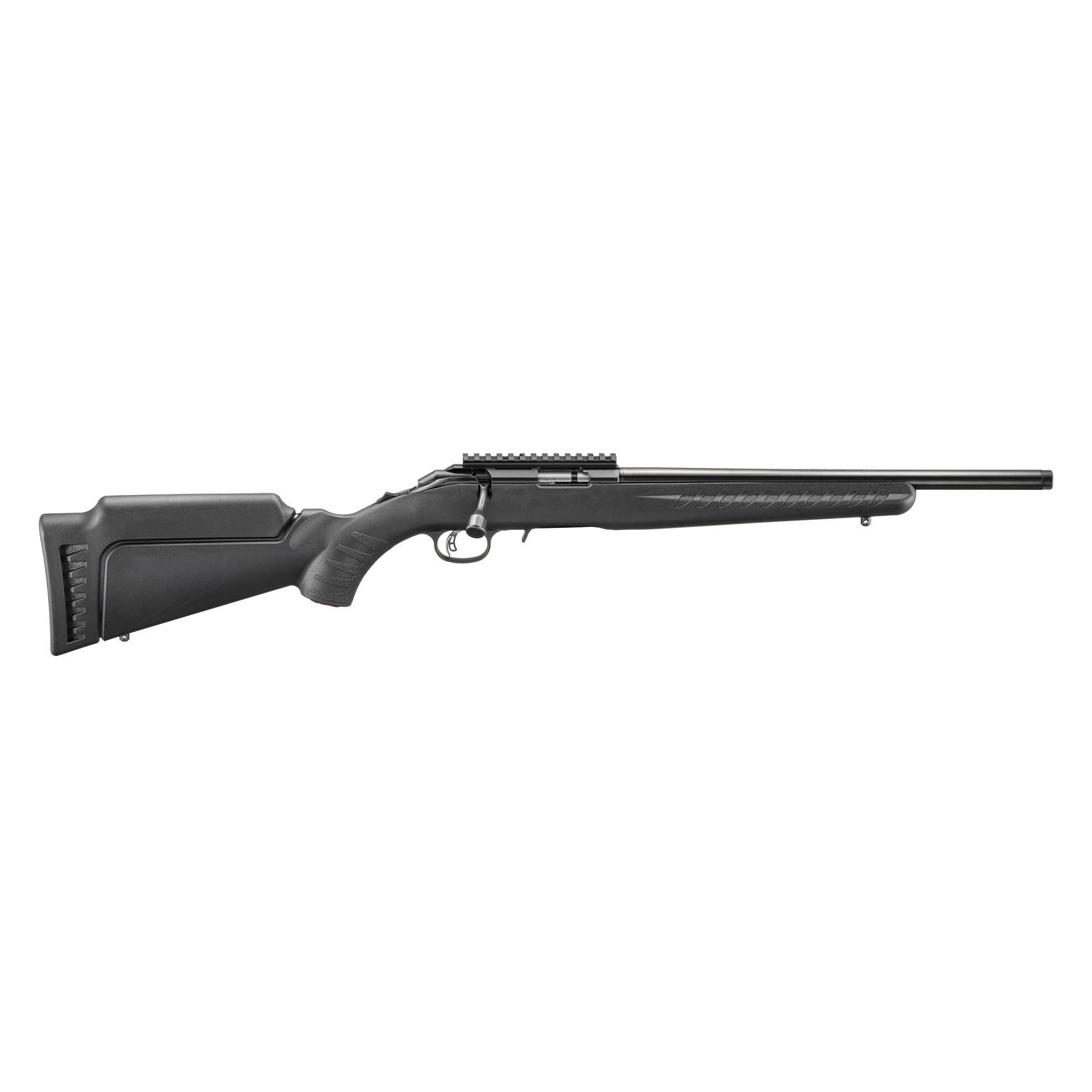 Ruger American Rimfire Rifle .22 WMR 9rd Magazine(1) 16.1" Threaded Barrel Black Synthetic Stock