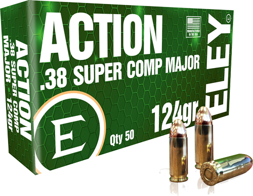 ELEY ACTION 38 SUPER 124GR FMJ - COMPETITION 50RD 20BX/CS