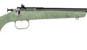 CRICKETT RIFLE G2 22LR GREEN - SYNTHETIC/GOLD WEB BLUED