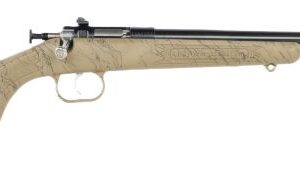 CRICKETT RIFLE G2 22LR TAN - SYNTHETIC/GOLD WEB BLUED