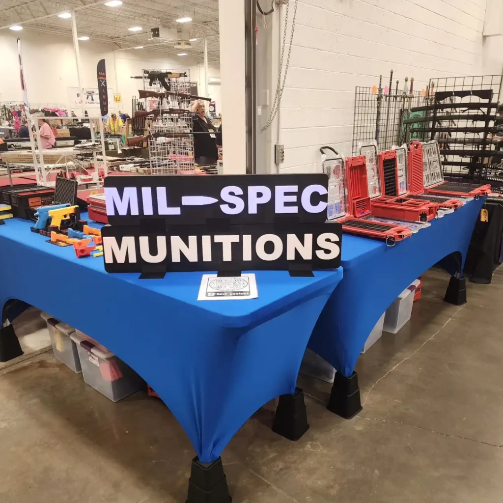 gun show pic, Mil-Spec Munitions 3d printed sign